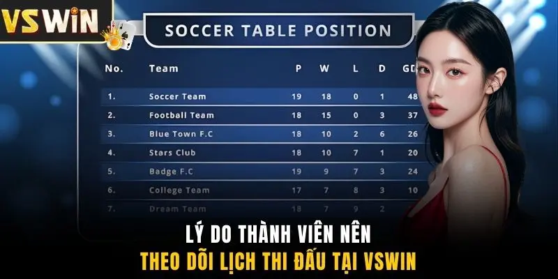 Lý do thành viên nên theo dõi lịch thi đấu tại VSWIN